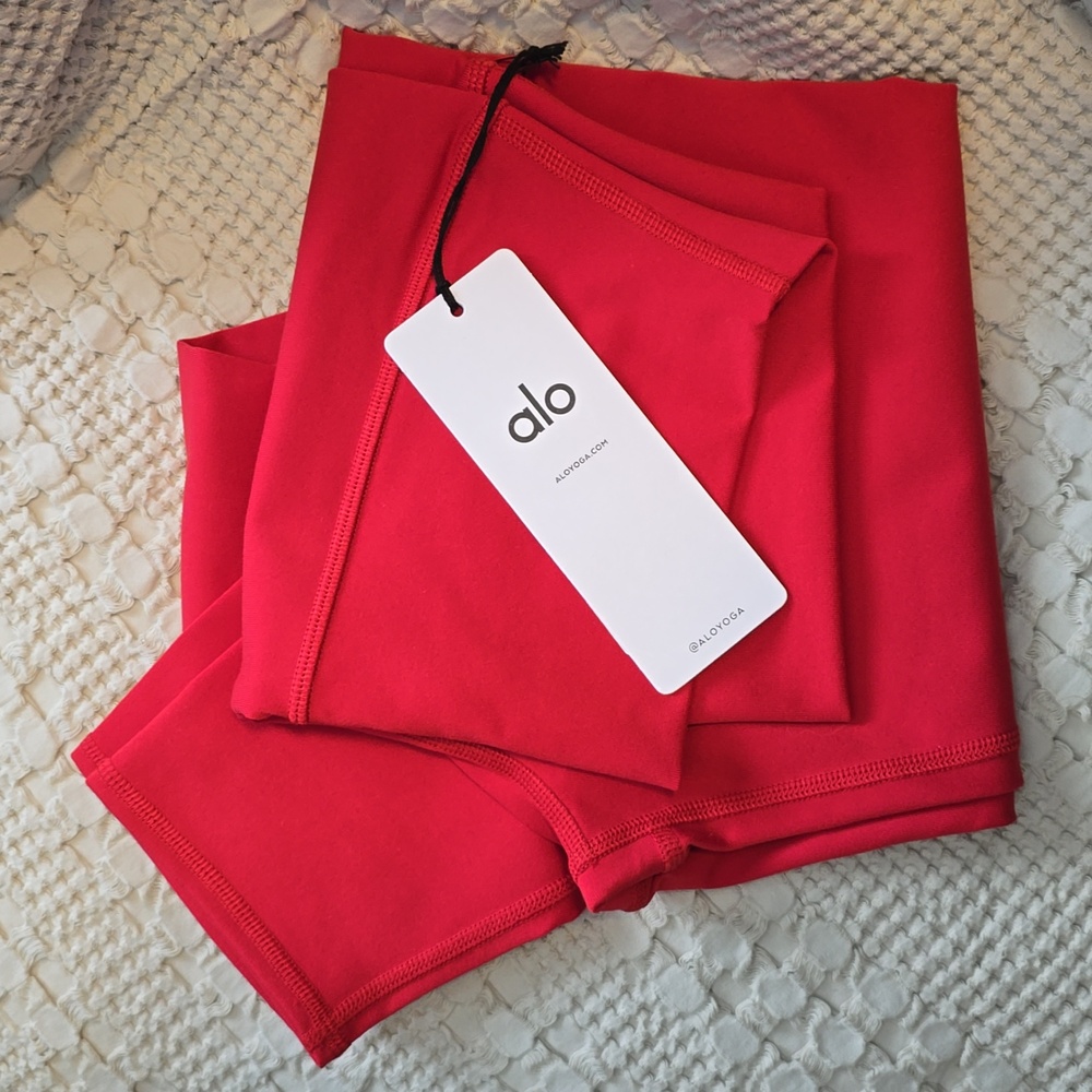 BNWT ALO Yoga 7/8 High-Waist Airbrush Legging in Classic Red